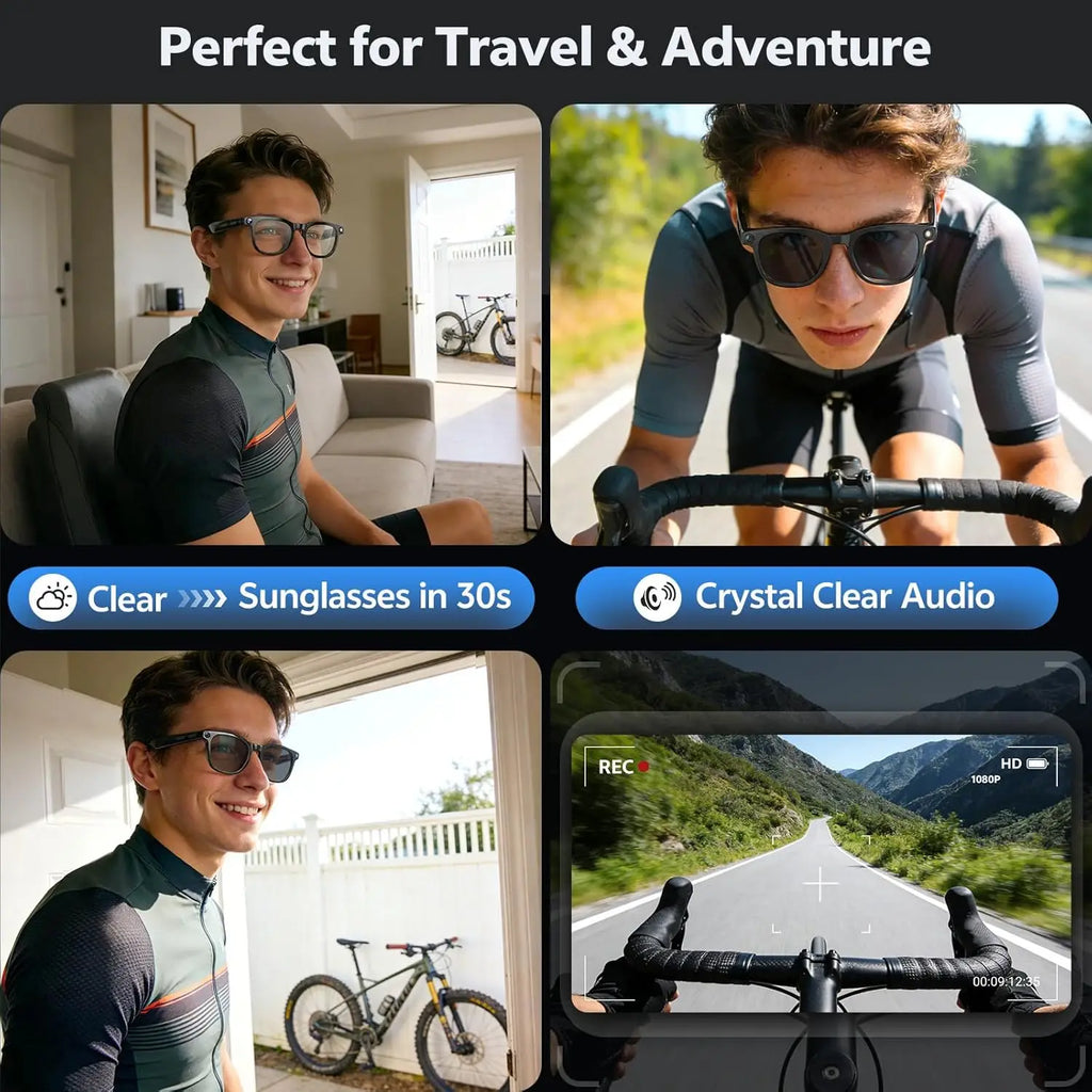 NexoLuma AI™ – Smart AI Camera Glasses
