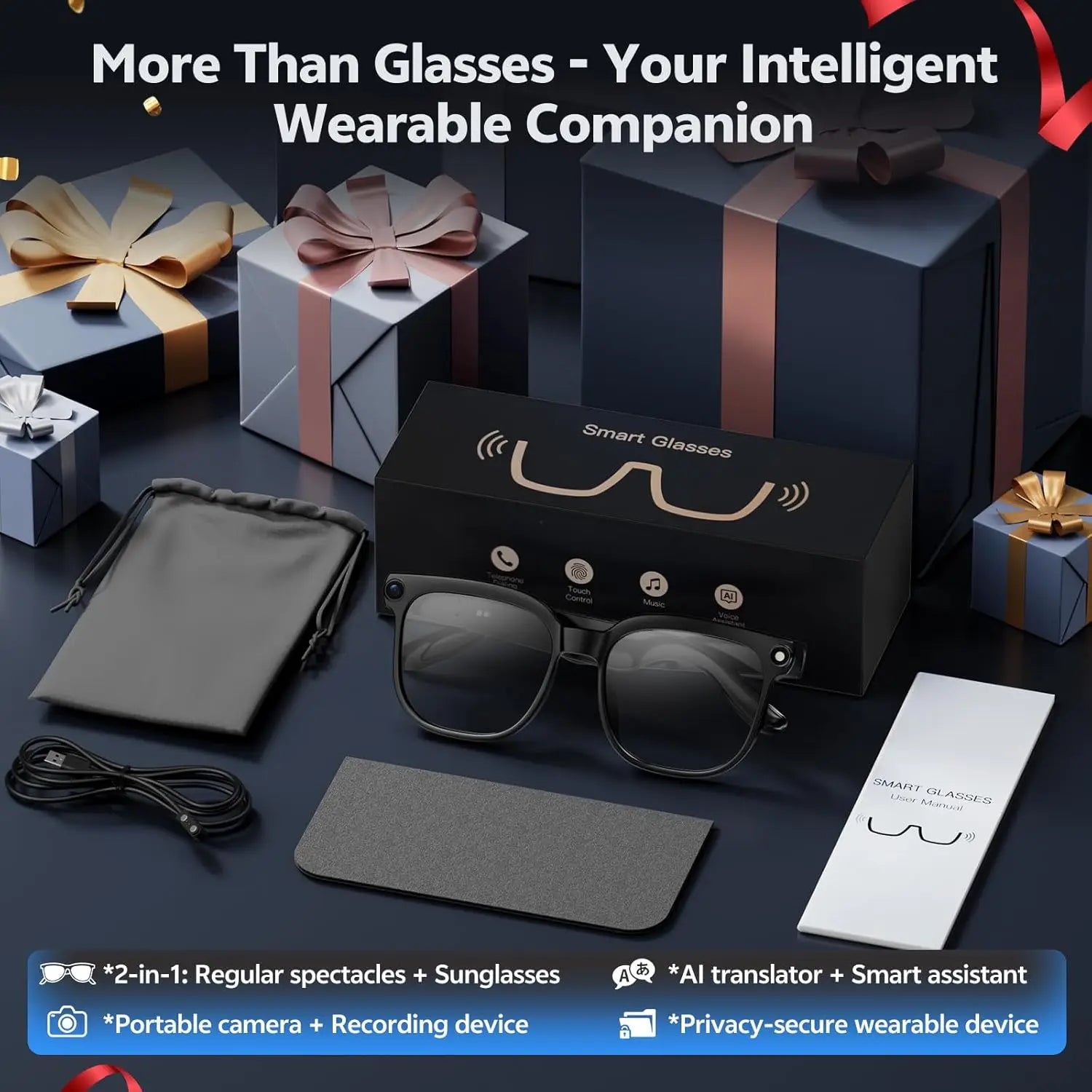 NexoLuma AI™ – Smart AI Camera Glasses